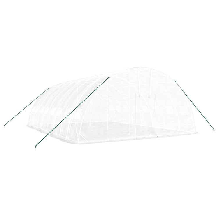 VidaXL Tuinkas met stalen frame 48 m² 8x6x2,85 m wit