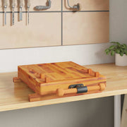 Vidaxl tafelwerkbank met bankschroef 52x44x9,5 cm massief acaciahout - afbeelding 1