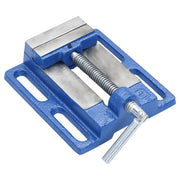 Vidaxl bankschroef voor kolomboormachine 76 mm gietijzer blauw - afbeelding 1