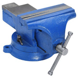 Vidaxl bankschroef 150 mm gietijzer blauw - afbeelding 1