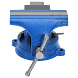 Vidaxl bankschroef 150 mm gietijzer blauw - afbeelding 2