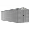 VidaXL Tuinschuur 191x640x198 cm gegalvaniseerd staal lichtgrijs