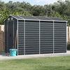 VidaXL Tuinschuur 191x300x198 cm gegalvaniseerd staal antracietkleurig