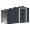 VidaXL Tuinschuur 277x192,5x179 cm gegalvaniseerd staal antracietkleur