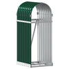 Vidaxl haardhoutopslag 40x45x100 cm gegalvaniseerd staal groen