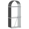 Vidaxl houthouder antraciet 80x45x190 cm gegalvaniseerd staal