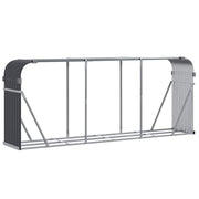 Vidaxl houthouder antraciet 234x45x100 cm gegalvaniseerd staal - afbeelding 2