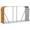 Vidaxl haardhoutopslag 180x45x100 cm gegalvaniseerd staal houtlook