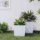 Vidaxl plantenbak met uitneembare bak rattan-look 21 32 l pp wit