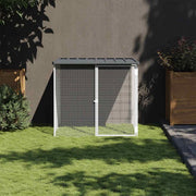 Vidaxl kippenhok met dak 103x98x90 cm gegalvaniseerd staal antraciet - afbeelding 1