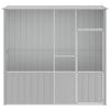 VidaXL Vogelkooi 215x78x200 cm gegalvaniseerd staal grijs