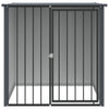 Vidaxl hondenhok met dak 110x103x109 cm gegalvaniseerd staal zwart