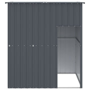 VidaXL Hondenhok met dak 165x153x181 cm gegalvaniseerd staal antraciet - afbeelding 3