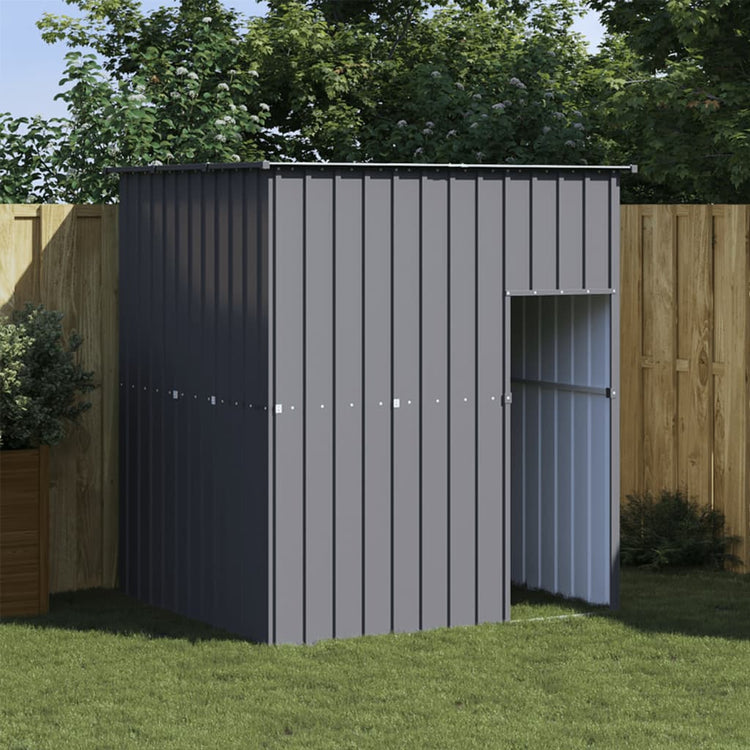 VidaXL Hondenhok met dak 165x153x181 cm gegalvaniseerd staal antraciet