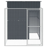 VidaXL Hondenhok met ren 165x251x181 cm gegalvaniseerd staal antraciet - afbeelding 3