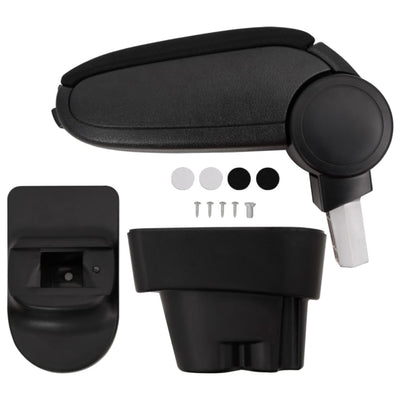 Vidaxl armsteun 12x36x(33,5-48) cm abs zwart