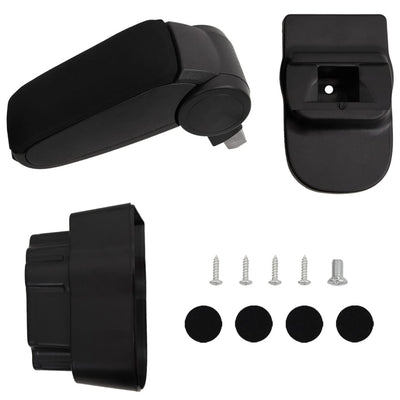 Vidaxl autoarmsteun voor opel corsa d (2007-2014) 12x37x(31-48) cm abs zwart