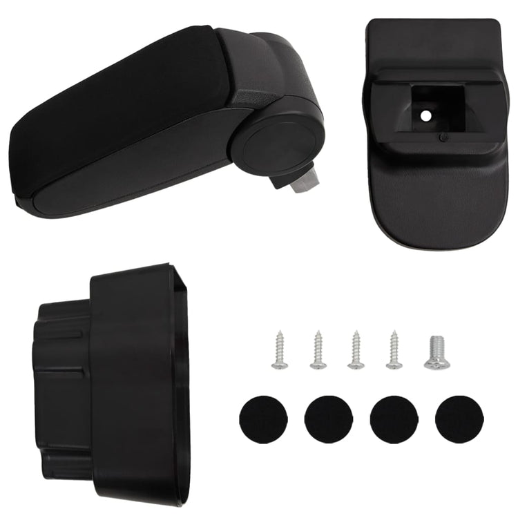 Vidaxl armsteun 12x37x(31-48) cm abs zwart