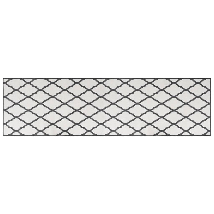 VidaXL Buitenkleed omkeerbaar 80x250 cm grijs en wit