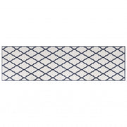 Vidaxl buitenkleed omkeerbaar 80x250 cm marineblauw en wit - afbeelding 2