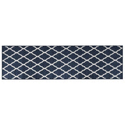 Vidaxl buitenkleed omkeerbaar 80x250 cm marineblauw en wit - afbeelding 3