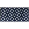 Vidaxl buitenkleed omkeerbaar 100x200 cm marineblauw en wit
