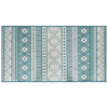 Vidaxl buitenkleed omkeerbaar 80x150 cm aqua en wit