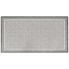 Vidaxl buitenkleed omkeerbaar 80x150 cm grijs en wit