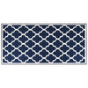 Vidaxl buitenkleed omkeerbaar 80x150 cm marineblauw en wit