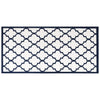 Vidaxl buitenkleed omkeerbaar 100x200 cm marineblauw en wit