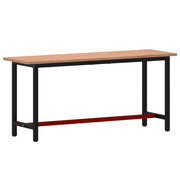 VidaXL Werkbank 180x55x81,5 cm massief beukenhout en metaal - afbeelding 2