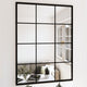 Vidaxl wandspiegels 2 st 80x60 cm metaal zwart