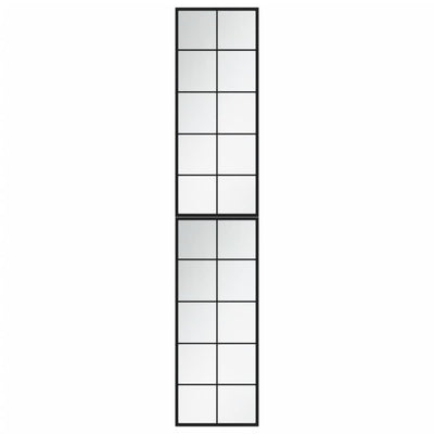 Vidaxl wandspiegels 2 st 100x40 cm metaal zwart