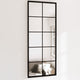 Vidaxl wandspiegels 2 st 100x40 cm metaal zwart