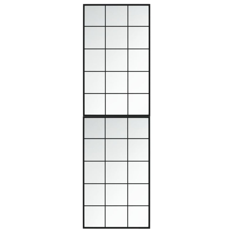 Vidaxl wandspiegels 2 st 100x60 cm metaal zwart