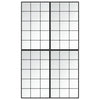 Vidaxl wandspiegels 4 st 100x60 cm metaal zwart