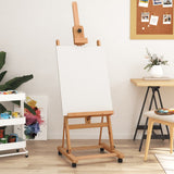 Vidaxl schildersezel 55x53,5x178 cm massief beukenhout - afbeelding 1