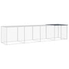 VidaXL Kippenhok met dak 403x98x90 cm gegalvaniseerd staal antraciet