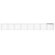 VidaXL Kippenhok met dak 803x98x90 cm gegalvaniseerd staal antraciet - afbeelding 3
