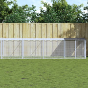 VidaXL Kippenhok met dak 1003x98x90 cm gegalvaniseerd staal antraciet - afbeelding 1