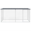 VidaXL Kippenhok met dak 203x98x90 cm gegalvaniseerd staal antraciet