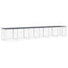 VidaXL Kippenhok met dak 603x98x90 cm gegalvaniseerd staal antraciet
