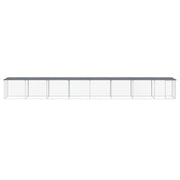 VidaXL Kippenhok met dak 803x98x90 cm gegalvaniseerd staal antraciet - afbeelding 3