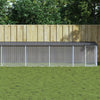 VidaXL Kippenhok met dak 803x98x90 cm gegalvaniseerd staal antraciet