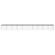 VidaXL Kippenhok met dak 1003x98x90 cm gegalvaniseerd staal antraciet - afbeelding 3