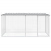 Vidaxl kippenhok met dak lichtgrijs 203x98x90 cm gegalvaniseerd staal