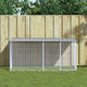 Vidaxl kippenhok met dak lichtgrijs 203x98x90 cm gegalvaniseerd staal
