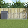 VidaXL Hondenhok met dak 117x405x123 cm gegalvaniseerd staal antraciet