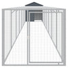 VidaXL Kippenhok met ren 117x813x123 cm gegalvaniseerd staal antraciet