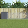 VidaXL Hondenhok met ren 110x813x110 cm gegalvaniseerd staal antraciet